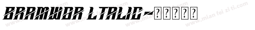 Bramwor ltalic字体转换